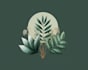 design feminine hand drawn, botanical boho logo