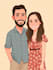 make family or couple caricature