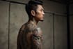 create a japanese style tattoo design and art