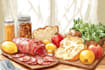 draw any food illustration