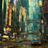 design an cyberpunk sci fi futuristic city