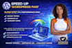 speed up wordpress website, fix slow loading and improve performance fast