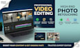 do professional video editing and picture retouching