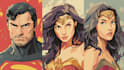 illustrate a superhero pop art portraits