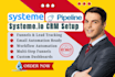 setup and configure systeme io CRM funnels, email automation and workflows