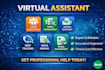 be your expert virtual assistant for data entry