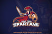 do awesome attractive spartan, wrestling logo