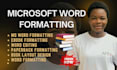 do ms word document formatting, microsoft word document formatting amazon KDP