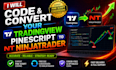 code and convert your tradingview pinescript to ninjatrader