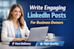 write linkedin posts for business owners