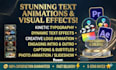 create kinetic typography, text animation, and video effects