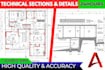 do expert architectural sections and construction detailing