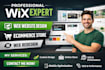 design wix website design, wix ecommerce store, wix redesign, wix website seo
