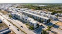 render gated community,mixed use development,realestate property,townhome design