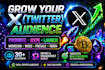 do fast crypto audience, promote memecoin, web3 project, drive targeted follower