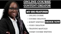 do script writing, online course content, udemy, training manual, video creation