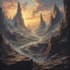 draw fantasy, post apocalyptic, background or concept art