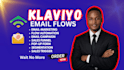 set up klaviyo ecommerce email flows, automation and integration