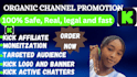 promote your kick stream to real and active viewers