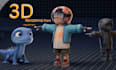 create cute 3d character, mascot, animal or cartoon model and rigging