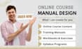 create training manual teaching guide, online course, workbook, syllabus program