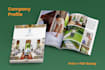 design a clean company profile or catalogue