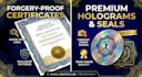 high security seals, holograms, and anti counterfeit patterns