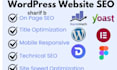 optimize on page and off page tecnical SEO for your website