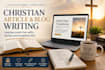 write SEO christian blog posts, and faith based articles