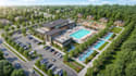 do architectural landscape plan master plan site plan render 3d visualization
