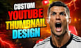 design youtube cover clickbait thumbnail web banner video thumbnail