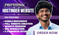 build hostinger website design redesign wordpress full stack development website