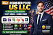 form US llc in wyoming, delaware, nevada with ein, itin