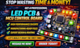 do quality led pcb electronics, led lighting circuit mcu control board schematic