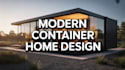 design modern container home or tiny house plan 3d model and realistic rendering