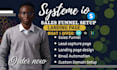 build systeme io, systeme io website, systeme io landing page, sales funnel