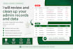 review and clean up your admin records and data