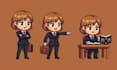 do pixel art animation 2d sprite sheet pixel animation character game art