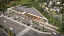 remodel landscape 3d aerial rendering, residential complex master plan,site plan