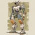 draw amazing character mecha robot illustration