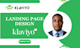 design landing page using klaviyo
