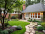 design front yard, backyard, home garden as landscape