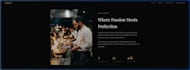design a stunning restaurante website with menu
