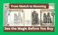create detailed pen and ink illustrations