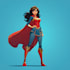unique superhero character art comic style