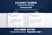 proofread and improve grammar, spelling, and readability