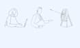 draw minimal modern line art illustration
