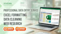 do accurate excel dataentry, web research and copypaste work