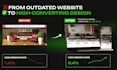 create a clean and high converting landing page design