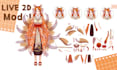 create vtuber model anime character live2d ready